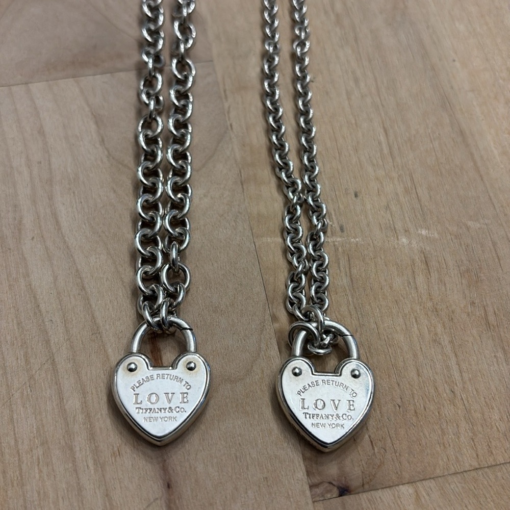 Tiffany & Co. Silver Love Heart Necklaces